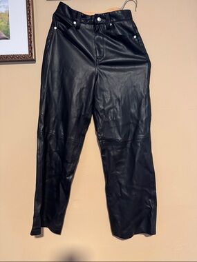 Blank NYC Black Faux Leather Skinny Pants